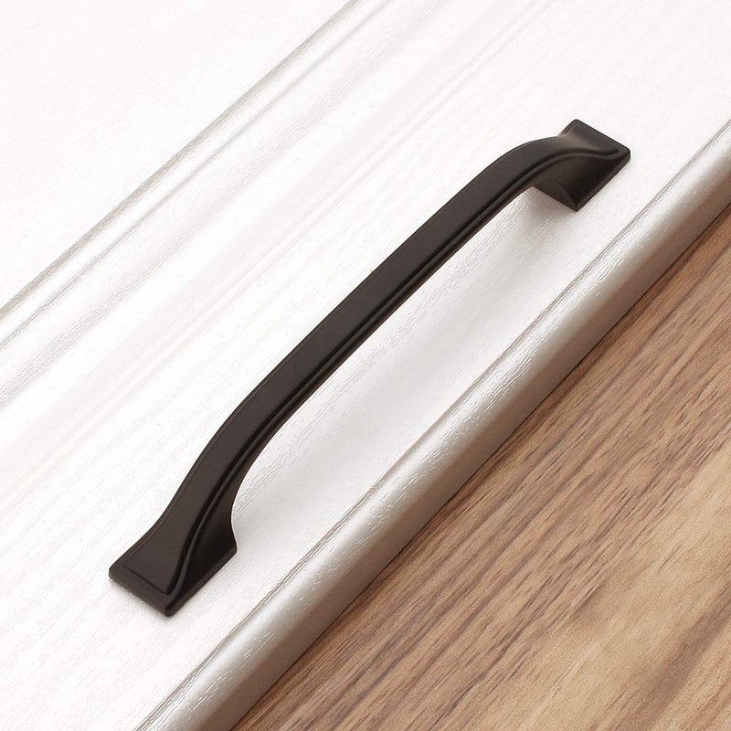 KOOFIZO 10 Pack 5 Inch Black Kitchen Cabinet Pulls Matte Black Cabinet Handles Black Cabinet Hardware for Kitchen Cabinets 1958 Drawer Dresser Cupboard Bedroom - Image 5
